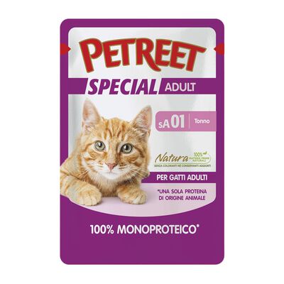 Petreet Cat 100% Monoproteico Tonno 70 gr