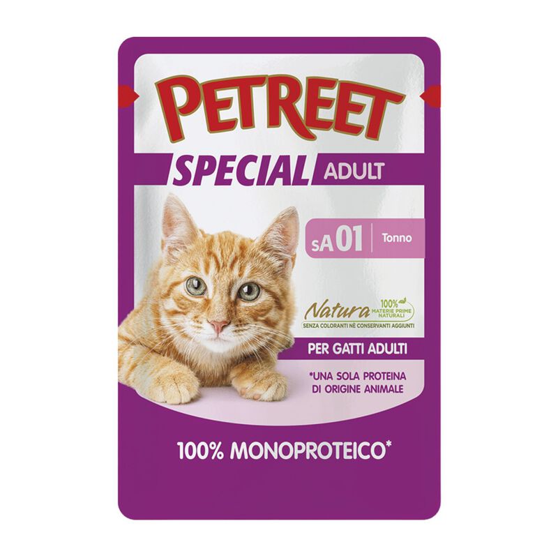 Petreet Cat 100% Monoproteico Tonno 70 gr