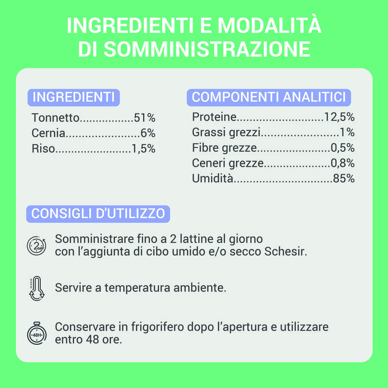 Schesir Cat Adult Tonnetto con Cernia in jelly 70 gr Schesir Cat Adult Tonnetto con Cernia in jelly 70 gr