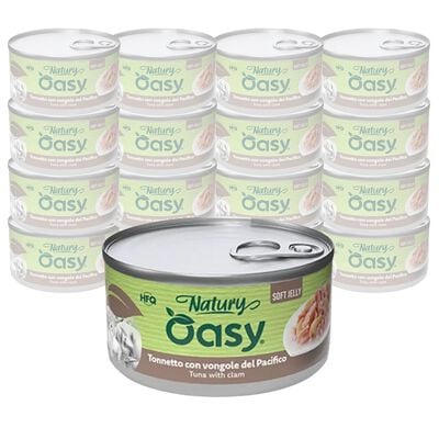 Oasy Cat Natury Tonnetto con vongole 85g