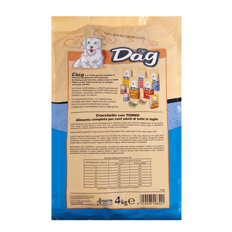 Dag Dog Adult All Breeds con Tonno 4 kg