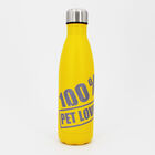 Borraccia termica ocra con stampa grigia 100% Pet Lover
