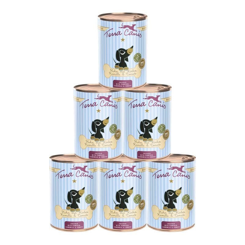 Terra Canis Dog Puppy Pollo con Zucca, Camomilla e Pomodoro 400 gr