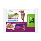 Natural Trainer Cat Adult Sterilised Tonno 4x85 gr image number 0
