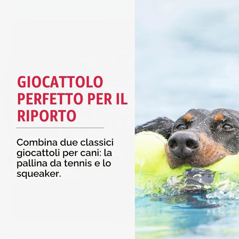Kong AirDog Osso Sonoro per cani Tg L Giallo