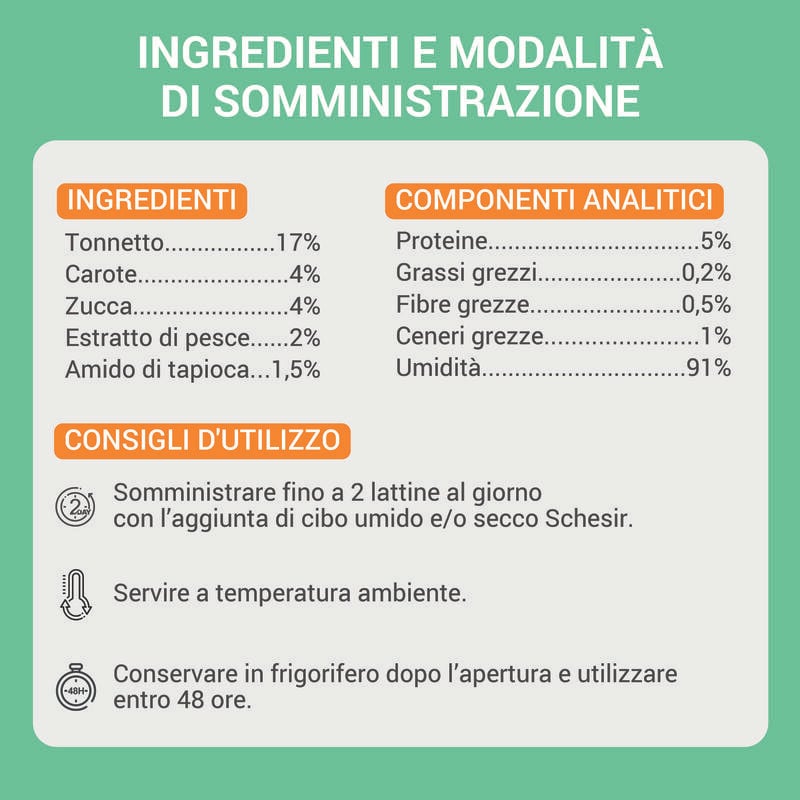 Schesir Soup Cat Tonnetto Carote e Zucca 40g