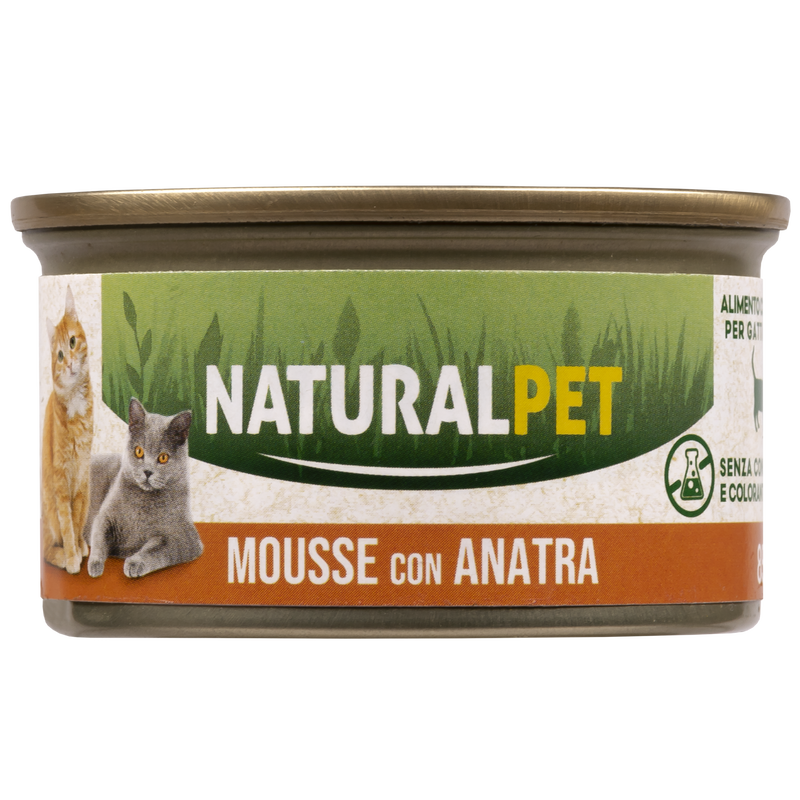 Naturalpet Cat Adult Mousse con Anatra 85 gr