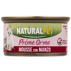 Naturalpet Prime Orme Kitten Mousse Manzo 85 gr image number 0