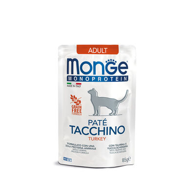 Monge Natural Superpremium Monoprotein Cat Adult Paté Tacchino 85 gr