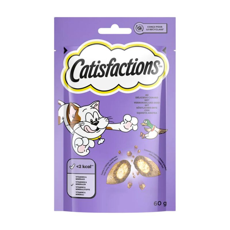 Catisfactions Snack per Gatto con Anatra 60 gr