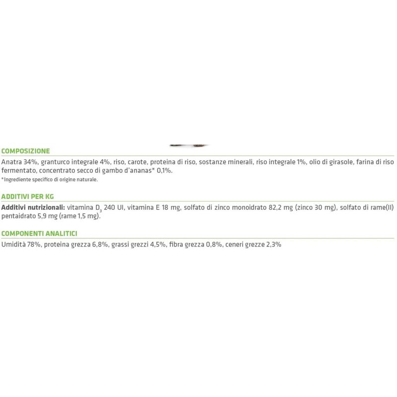 Natural Trainer Dog Adult Small&Toy Pat&eacute; Monoproteico con Anatra 150 gr