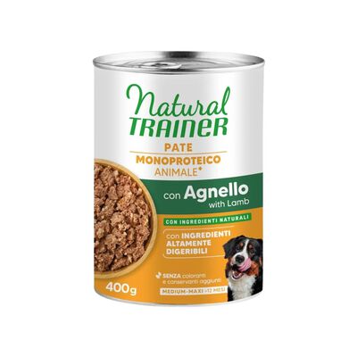 Natural Trainer Sensitive Dog Adult Medium&Maxi No Gluten con Agnello 400 gr