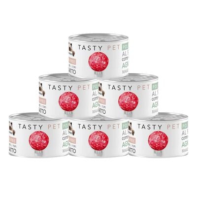 Tasty Pet Polpette al sugo per gatti adulti con Agnello, Mela e Carote 50 gr