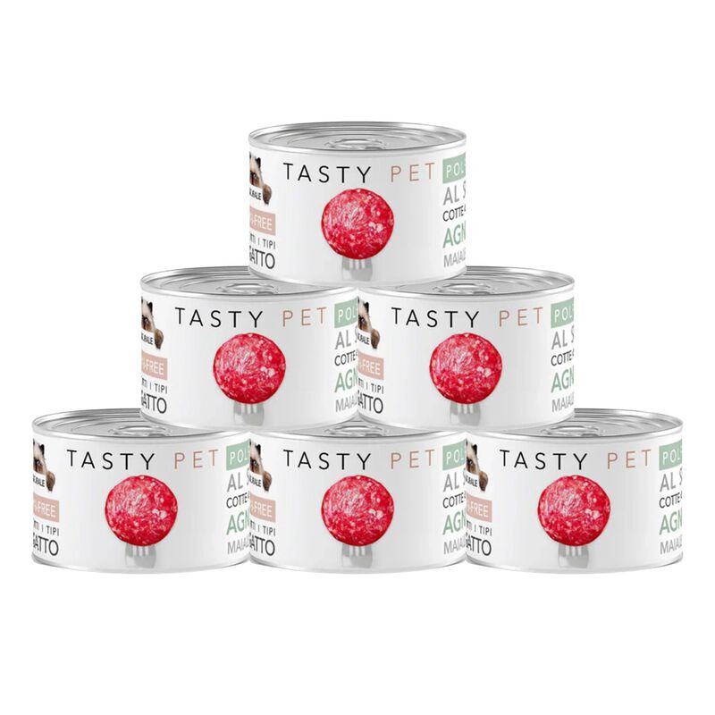 Tasty Pet Polpette al sugo per gatti adulti con Agnello, Mela e Carote 50 gr