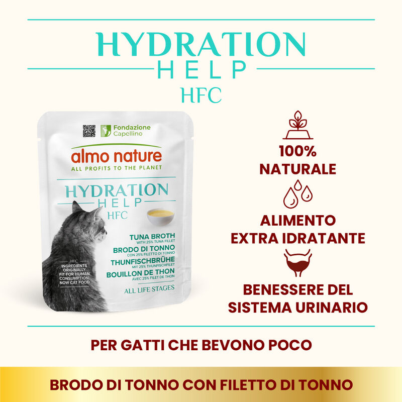 Almo Nature HFC Cat Hydration Help Brodo di Tonno 85gr
