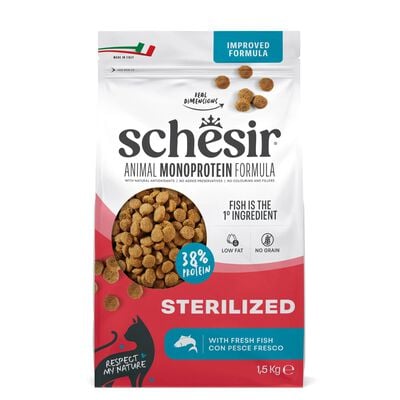 Schesir Monoprotein Cat Sterilized Pesce 1,5 kg