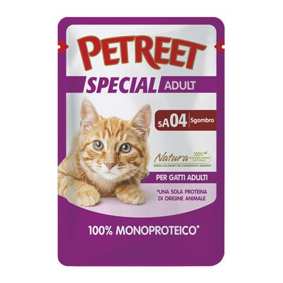 Petreet Cat 100% Monoproteico Sgombro 70 gr