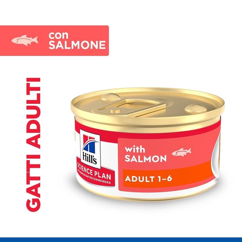 Hill's Science Plan Mousse per gatti adulti con Salmone 85 gr