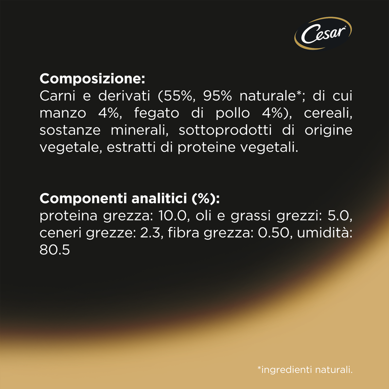 Cesar Dog Ricette Classiche Manzo e Pollo 150 gr
