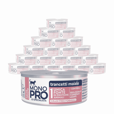 Monopro Cat Adult Trancetti maiale con piselli 70gr