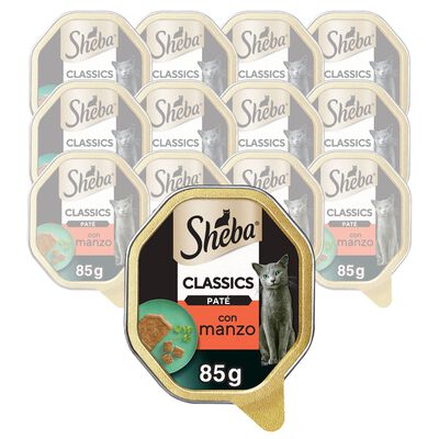 Sheba Cat Pat&egrave; Classics Manzo 85 gr