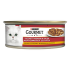 Gourmet Rosso Cat Adult Tocchetti Mignon in Salsa con Pollo e Tacchino 195 gr