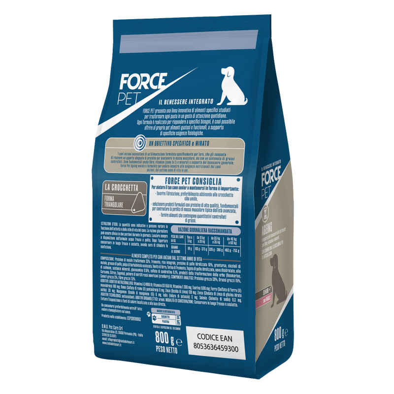 Forcepet Dog Senior + 7 anni Ageing con maiale 800gr