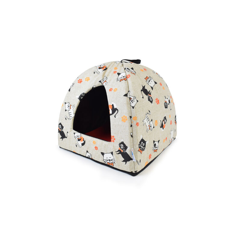 Petup Linea Gatto Igloo con cuscino estraibile 40x40 cm