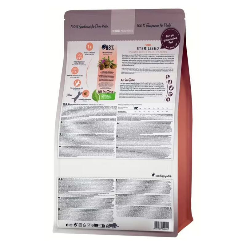 Happy Cat Sterilised Adult Atlantic con Salmone 10 kg