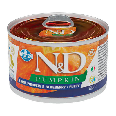 Farmina N&D Pumpkin Dog Puppy Mini Agnello e Mirtillo 140 gr