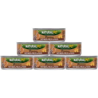 Naturalpet Premium Cat Adult pat&eacute; al pollo con patate 85gr