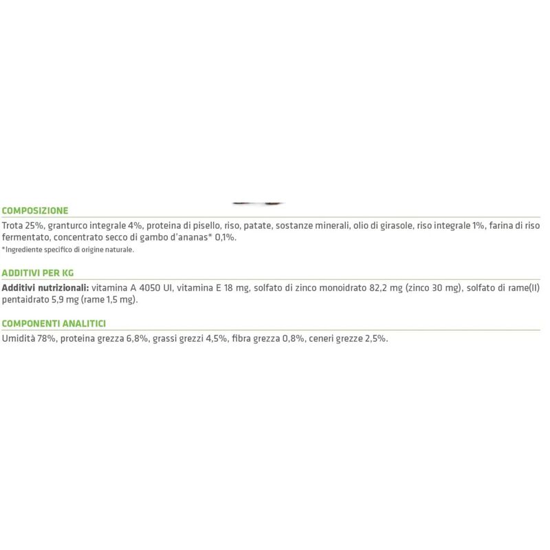 Natural Trainer Dog Adult Small&Toy Pat&eacute; Monoproteico con Trota 150 gr