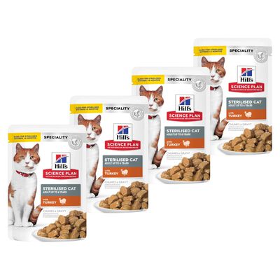 Hill's Science Plan Cat Adult Sterilised con Tacchino 85 gr
