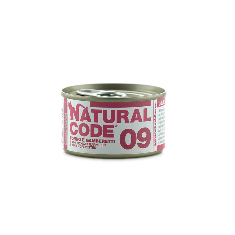 Natural Code Cat Tonno e Gamberetti lattina 85g n.09