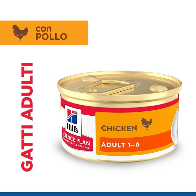 Hill's Science Plan Mousse per gatti adulti con Pollo 85 gr