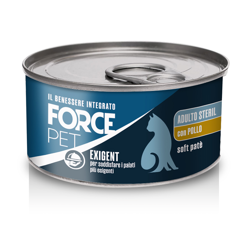 Forcepet Cat Adult Steril Exigent soft pat&egrave; con pollo 85gr