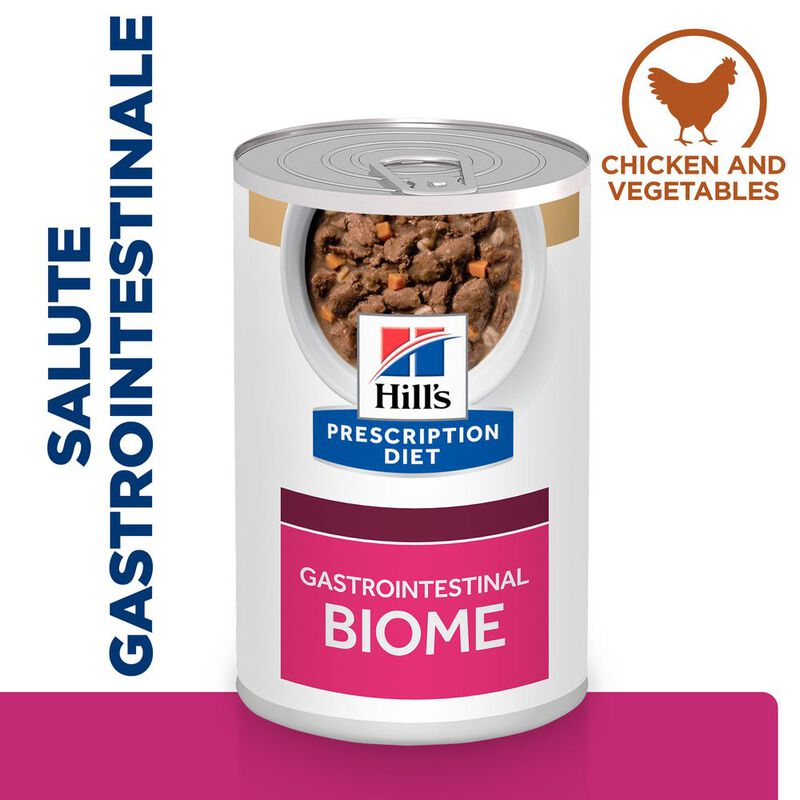 Hill's Prescription Diet Dog Gastrointestinal Biome spezzatino con pollo e verdure 354 gr.