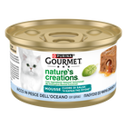 Gourmet Nature's Creation Cat Mousse Cuore di Salsa Pesce dell'Oceano e Spinaci 85 gr