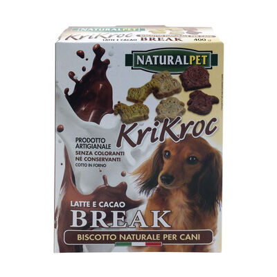 Naturalpet Biscotti Krikroc latte e cacao 400 gr