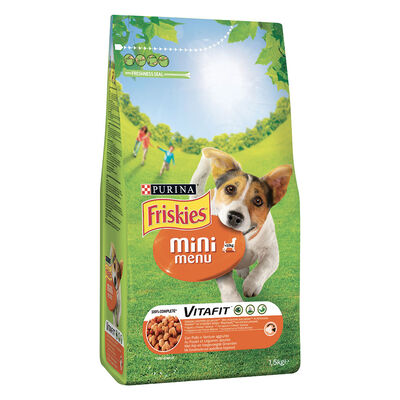 Friskies Dog Adult Mini Menu con Pollo e Verdure 1,5 kg