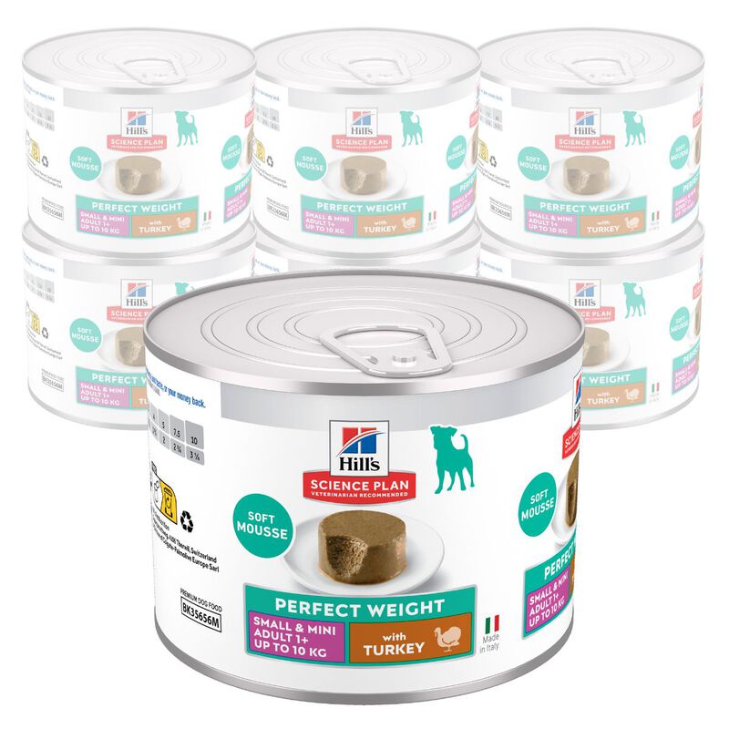 Hill's Science Plan Perfect Weight Dog Adult Small & Mini Mousse tacchino 200 gr