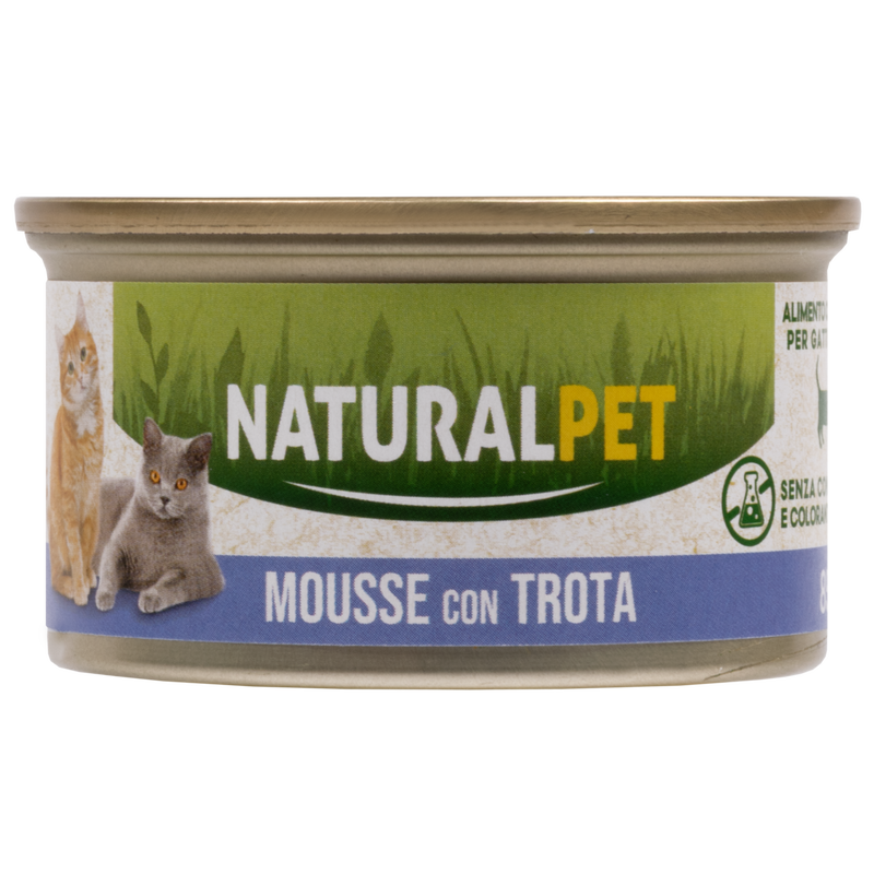 Naturalpet Cat Adult Mousse con Trota 85 gr