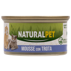 Naturalpet Cat Adult Mousse con Trota 85 gr image number 0