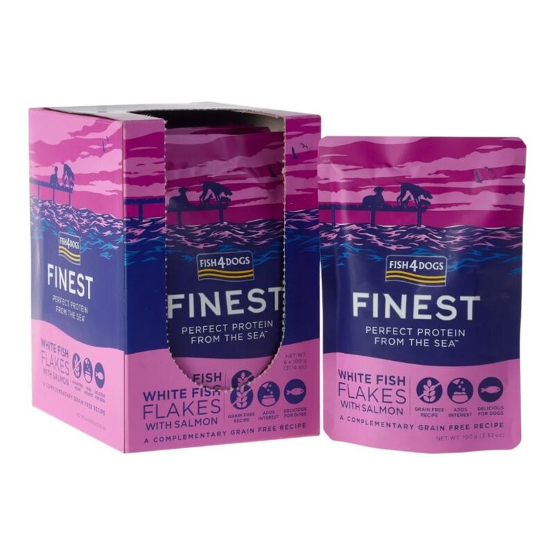 Fish4Dogs Finest Fiocchi di Tonno con Salmone 100 gr