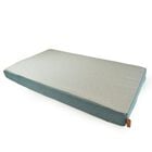 L'Isola dei Tesori Materasso per cani in Memory Grigio e Verde Mare 60x100x8 cm