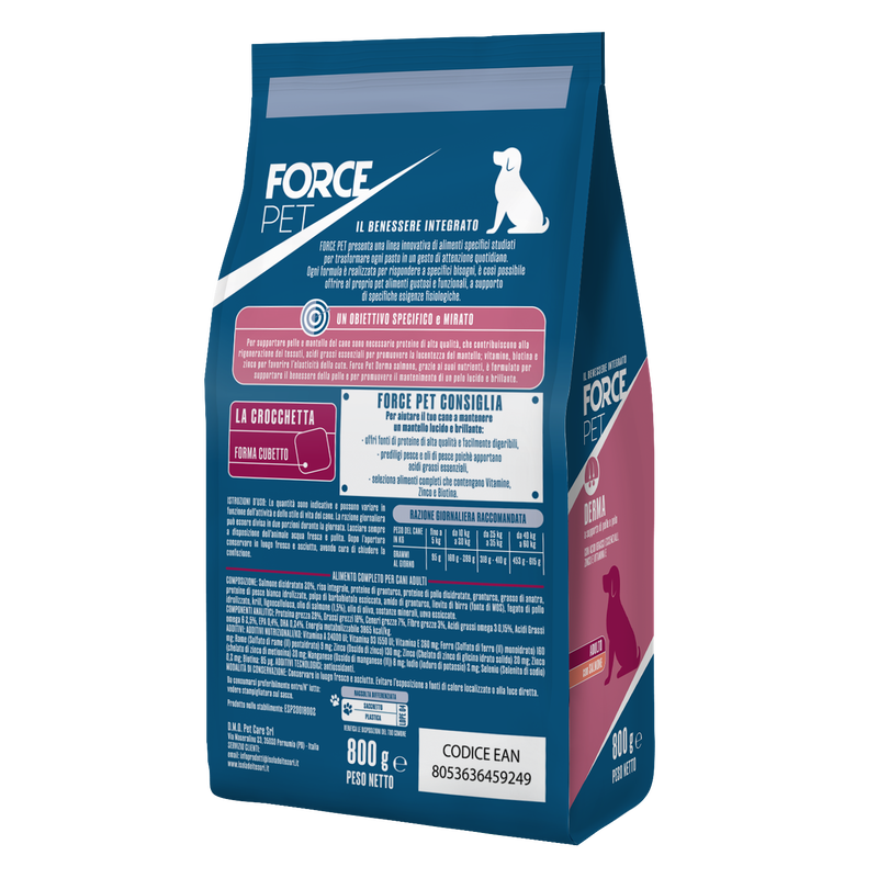 Forcepet Dog Adult Derma con salmone 800gr