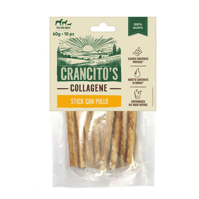Crancito's Collagene Dog Snack Stick con pollo 60gr 10pz