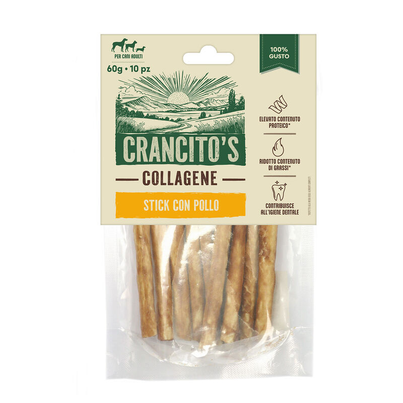 Crancito's Collagene Dog Snack Stick con pollo 60gr 10pz