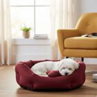 Petup Cuccia Soft con cuscino estraibile Bordeaux e Panna 60 cm