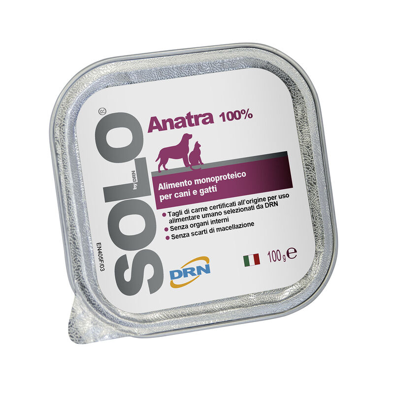 DRN SOLO Cane & Gatto Anatra 100 gr